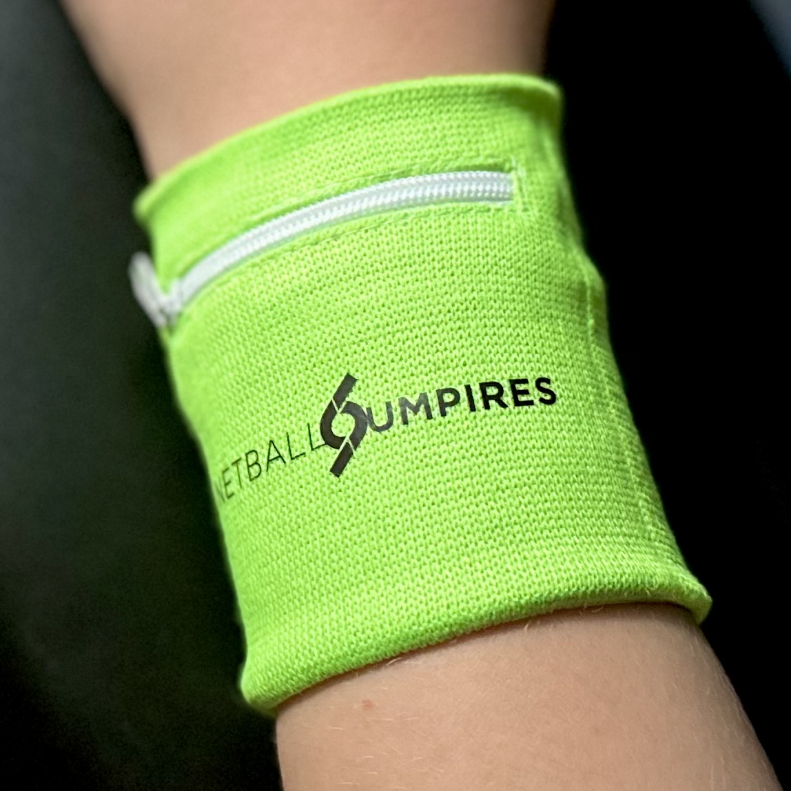 Netball umpires green whristband